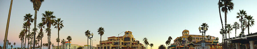 Huntington Beach Panorama Photograph by Timothy OLeary
