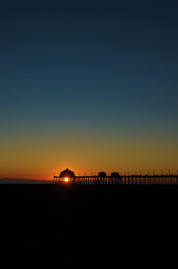 Huntington Beach Pier At Sunset Photograph by Gregory Adams