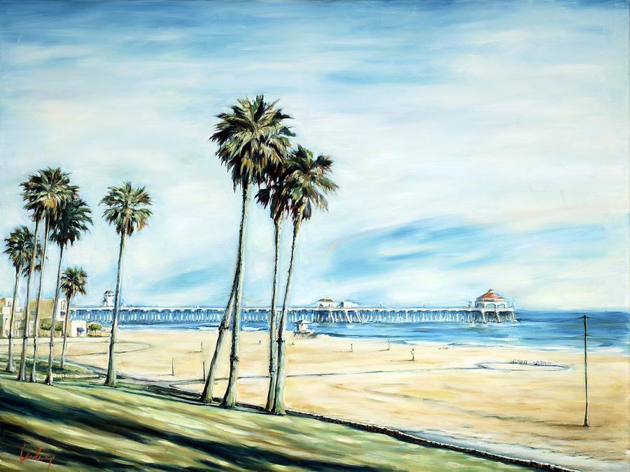 Huntington Painting - Huntington Beach Pier by Ivailo Boliarov