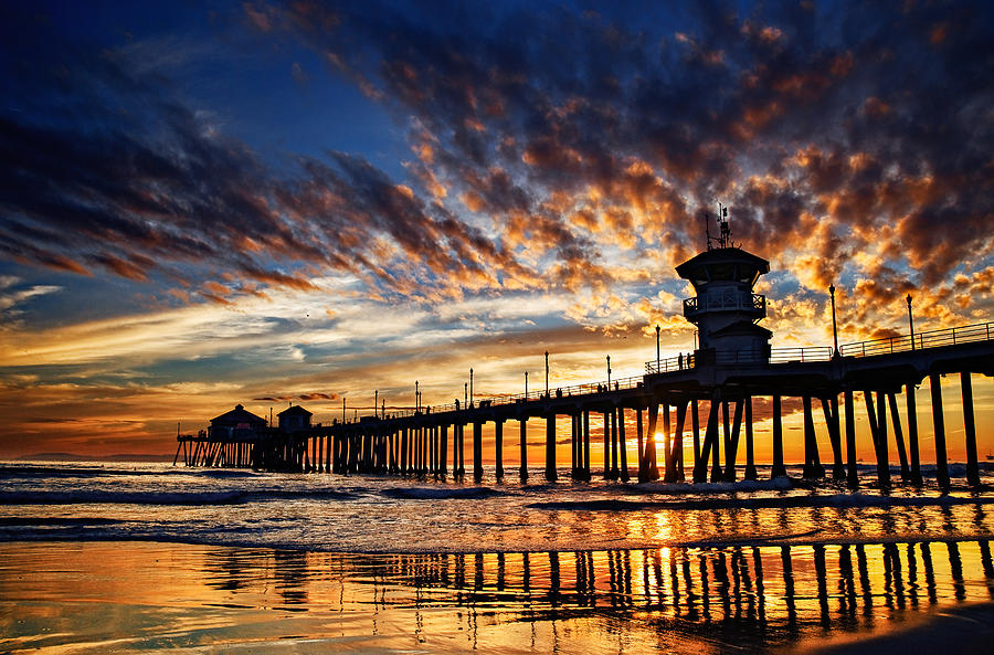 Huntington Beach Pier Photograph by Micah Dimitriadis - Fine Art America