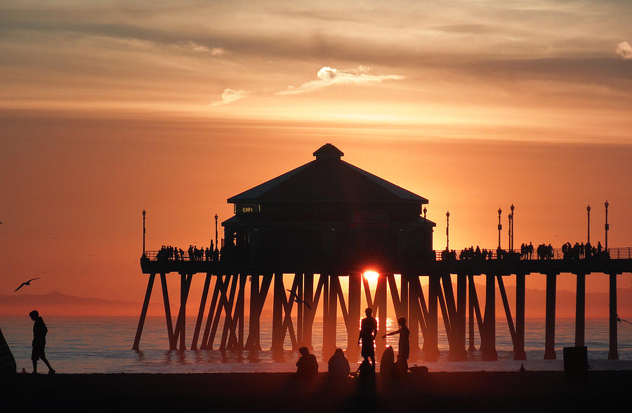 Huntington Beach Sunset Photograph by Joshua Crater - Fine Art America