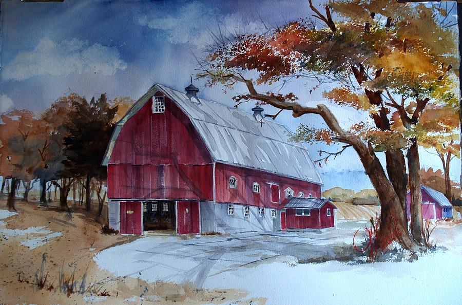 Huntley Farm Painting by Gerald Miraldi