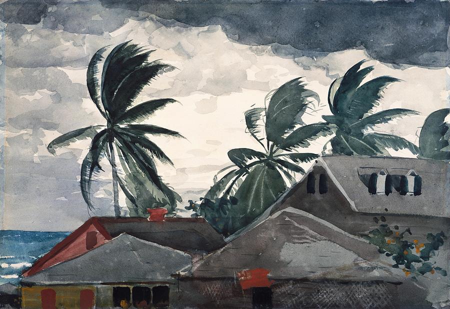 Winslow Homer Painting - Hurricane Bahamas by Winslow Homer