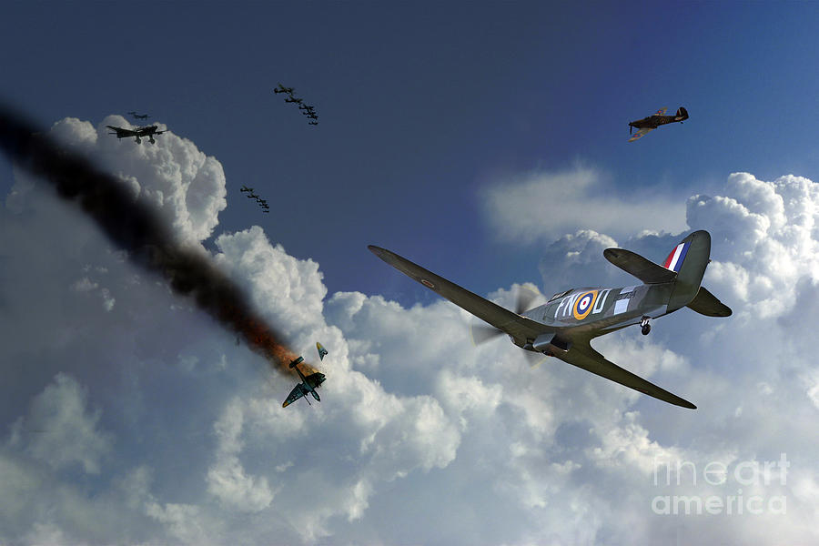 Hurricane Battle Digital Art by Airpower Art
