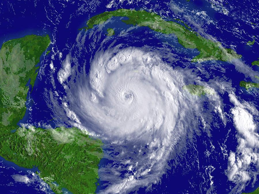 Yucatan Peninsula Photograph - Hurricane Dean by Noaa/science Photo Library