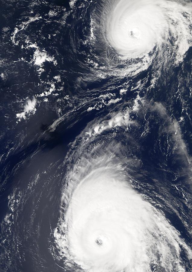 Hurricanes Gordon and Helene, 2006 by Science Photo Library