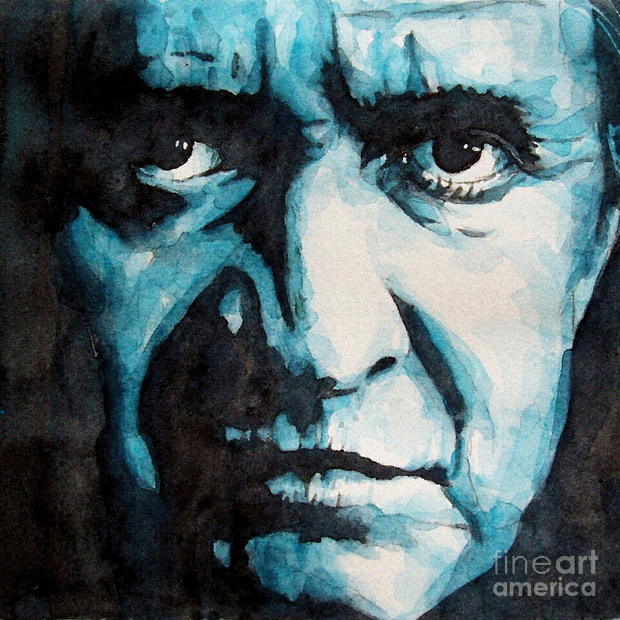 Johnny Cash Painting - Hurt by Paul Lovering