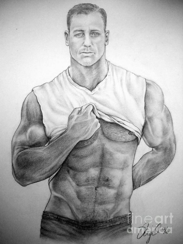 Male Drawing - Husband Material by Mike Gonzalez