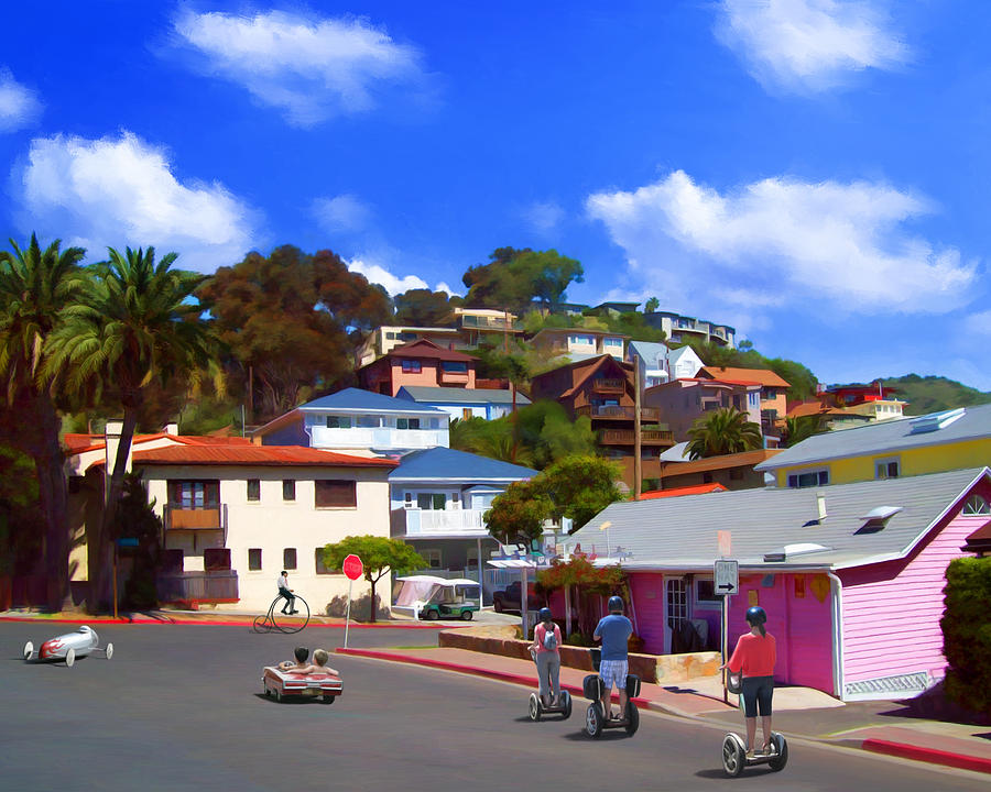 Hustle and Bustle in Avalon Painting by Snake Jagger