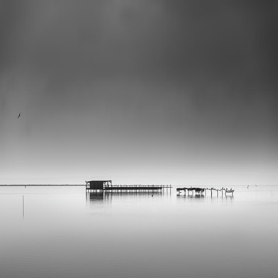 Hut In The Mist Photograph by George Digalakis