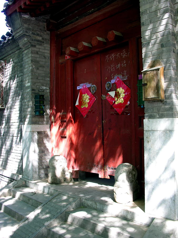 Hutong - Beijing - Door to Courtyard Living Photograph by Jacqueline M Lewis