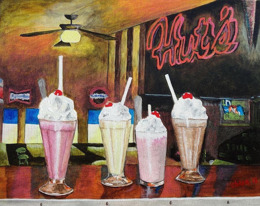 Huts Milkshake Heaven Painting by Manny Chapa