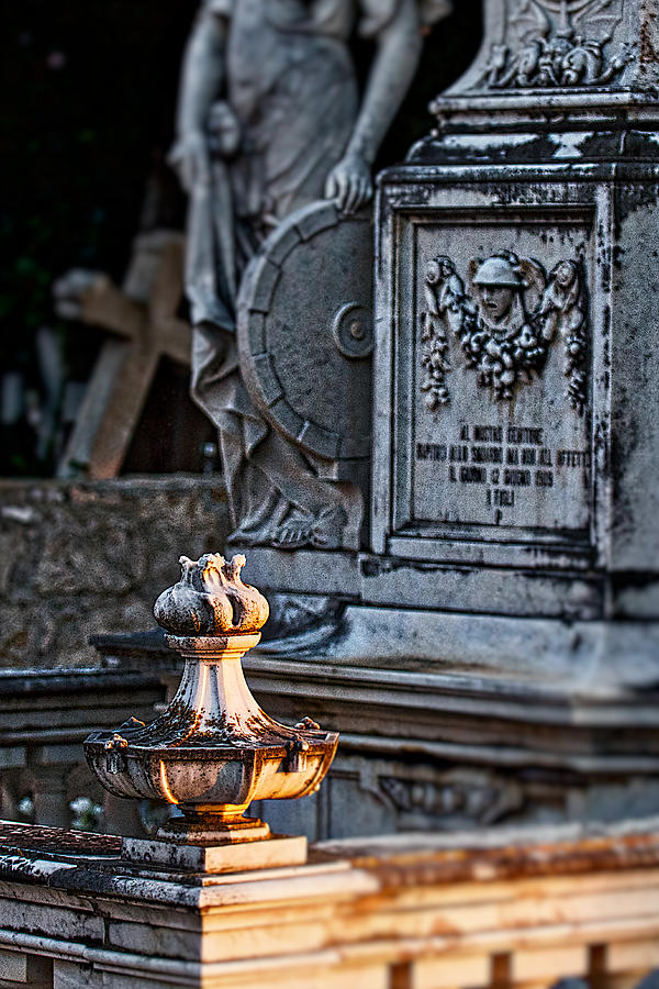 Hvar Cemetery Statuary - Croatia Photograph by Stuart Litoff