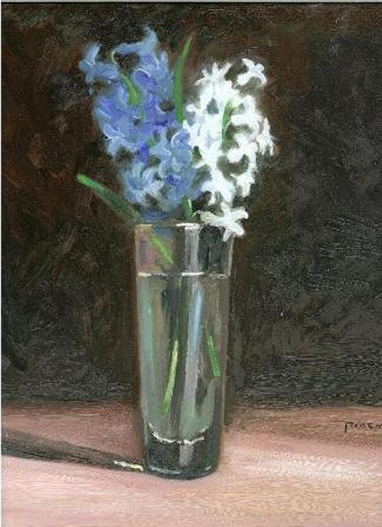Hyacinth Painting by Tancau Emanuel