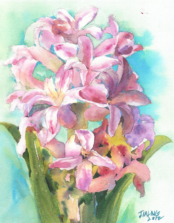 Hyacinthus Painting by Jialing Chen - Fine Art America