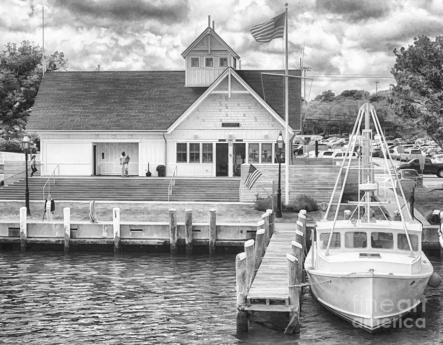 Hyannis Coastguard BW01 Photograph by Jack Torcello
