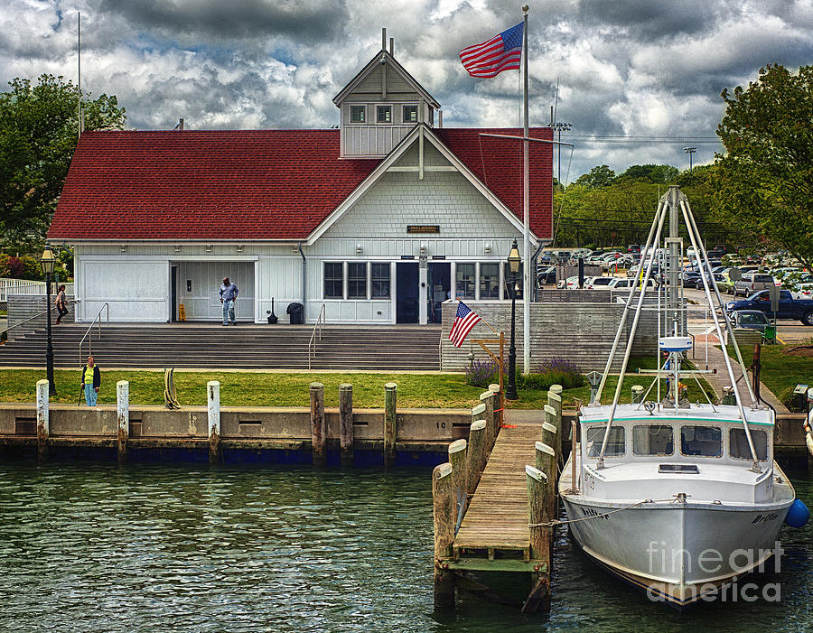 Boat Photograph - Hyannis Coastguard HDR01 by Jack Torcello