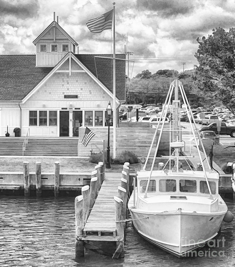 Boat Photograph - Hyannis the Coastguards Cutter by Jack Torcello