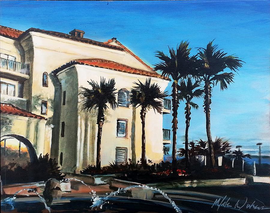Hyatt HB grounds Painting by Mike Worthen