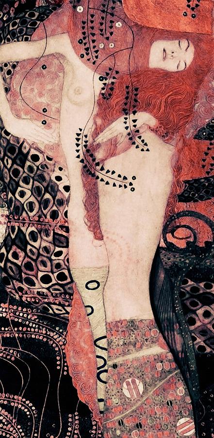 Hydra Painting by Gustav Klimt