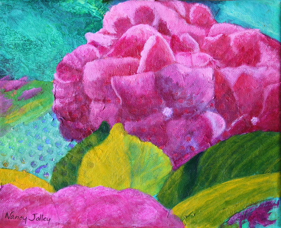 Hydrangea 1 Painting by Nancy Jolley