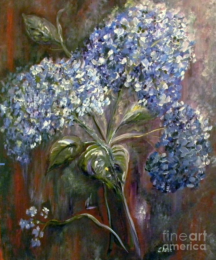 Hydrangea Bouquet at Dawn Painting by Eloise Schneider Mote - Fine Art ...