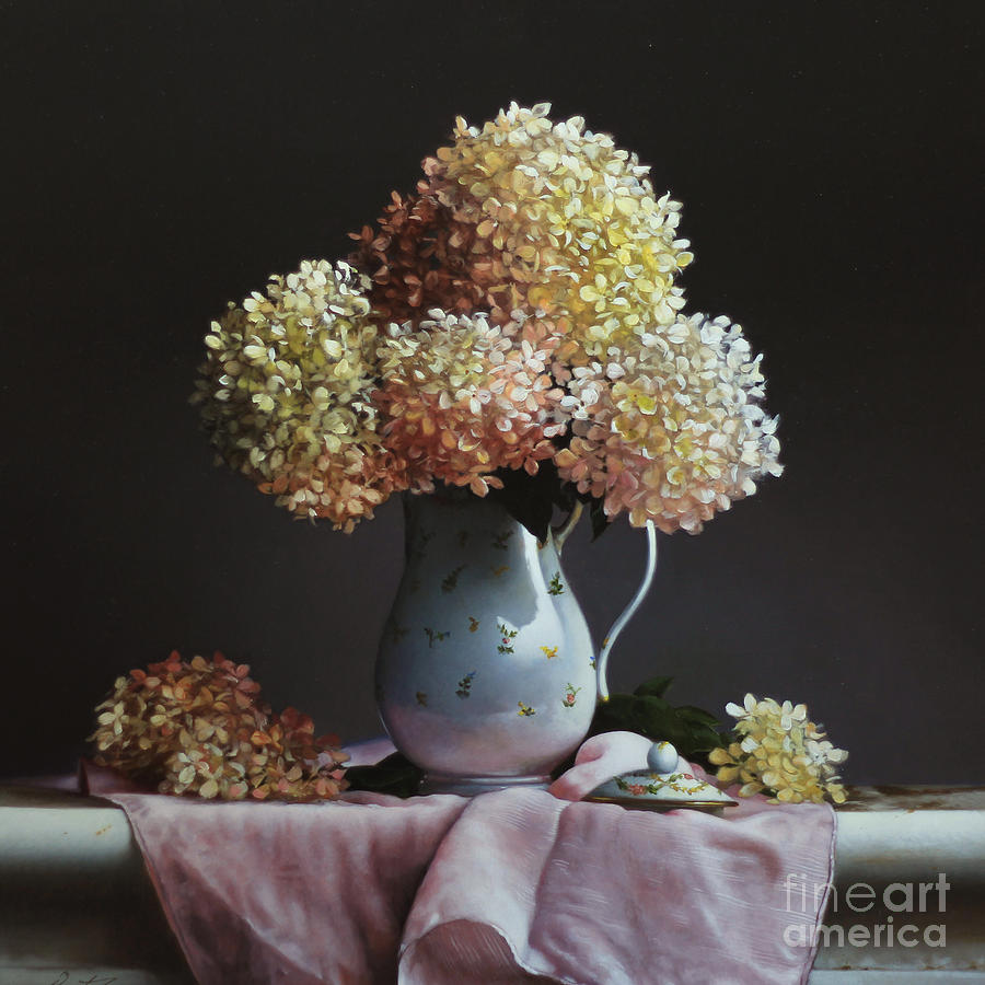 Hydrangea Painting by Lawrence Preston