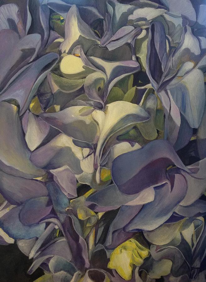 Hydrangea Painting - Hydrangea by Lin-Lin Mao Hydrangea Painting - Hydrangea by Lin-Lin Mao