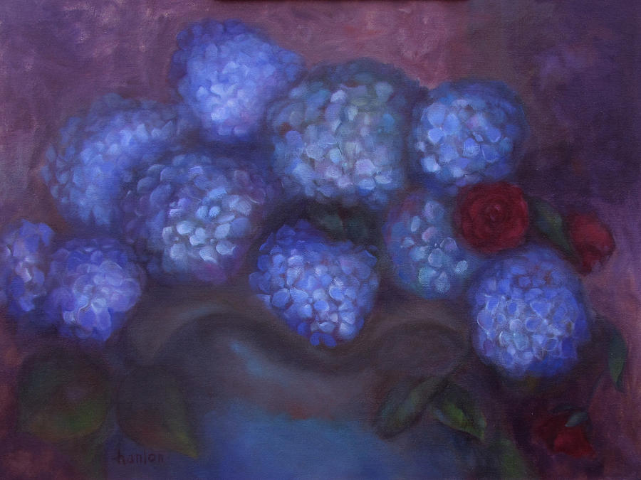 Mysterious Painting - Hydrangeas by Susan Hanlon Mysterious Painting - Hydrangeas by Susan Hanlon