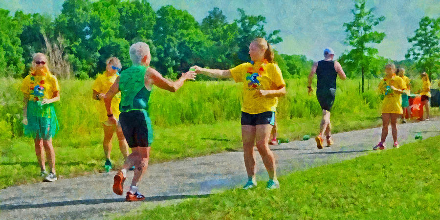 Hydration and Support on the Run Digital Art by Digital Photographic Arts