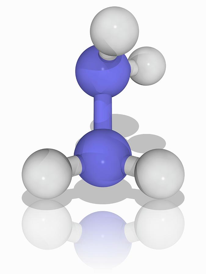 Hydrazine Chemical Compound Molecule Photograph by Laguna Design/science Photo Library