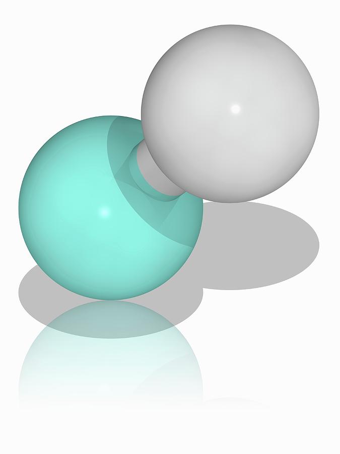 Hydrofluoric Acid Chemical Compound Molecule Photograph By Laguna