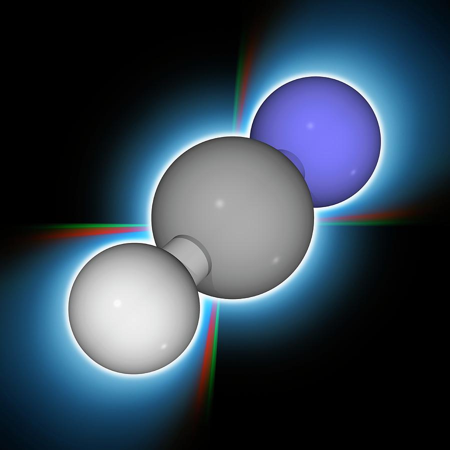 Hydrogen Cyanide Chemical Compound Molecule Photograph by Laguna Design ...