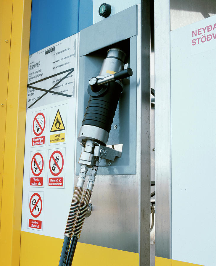 Transportation Photograph - Hydrogen-powered Bus Refuelling Pump by Martin Bond/science Photo Library