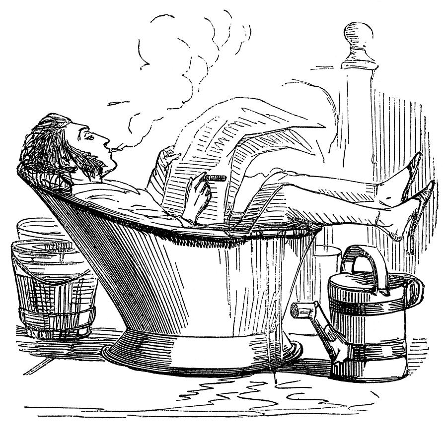 Hydrotherapy, Hot Weather Self-cure Photograph by Wellcome Images