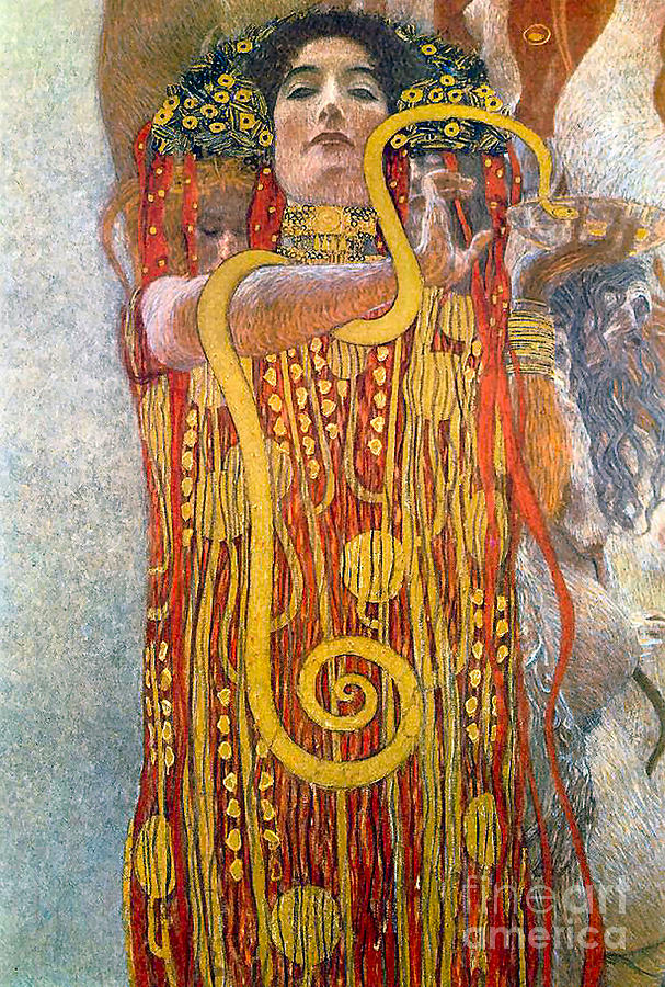 Gustav Klimt Painting - Hygeia by Alan Wynne