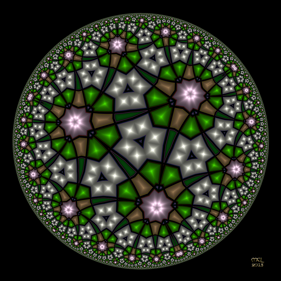Abstract Digital Art - Hyperbolic Neural Net by Manny Lorenzo