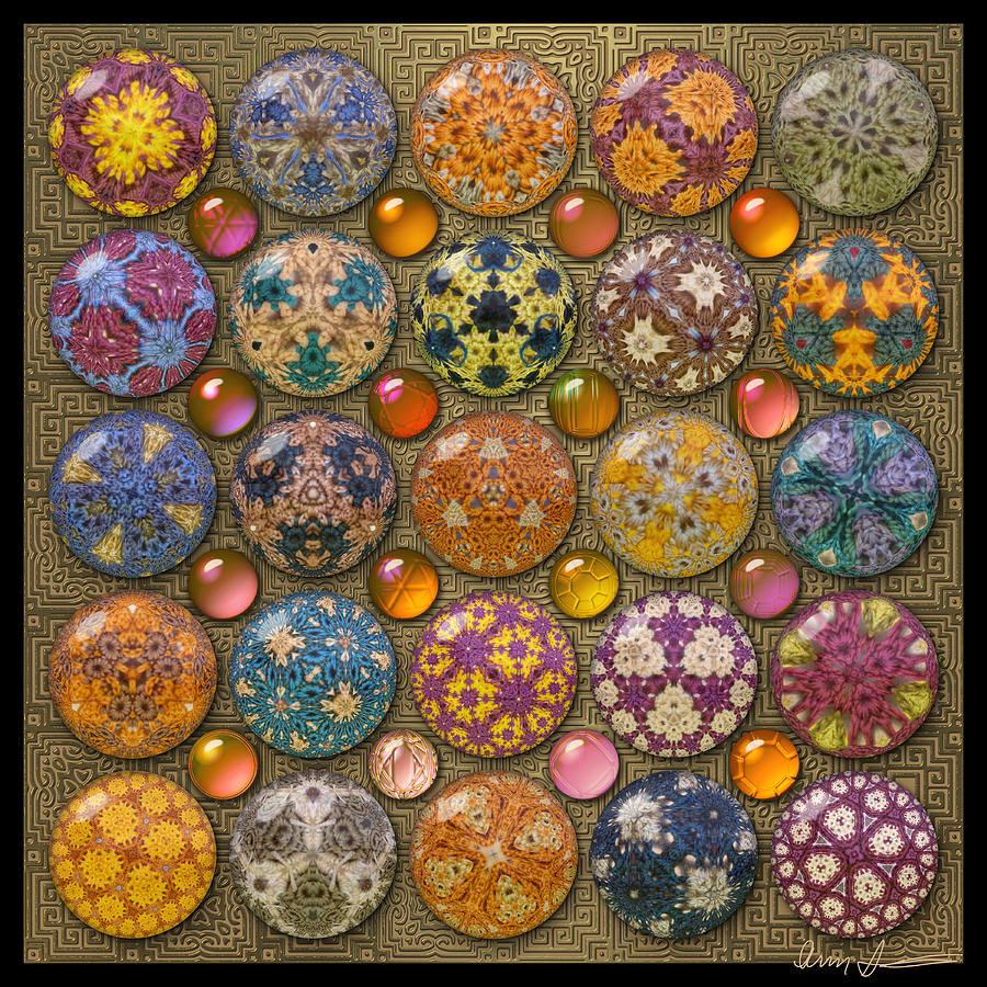 Hyperbolicrochet Kaleidoscope Quilt Digital Art by Ann Stretton