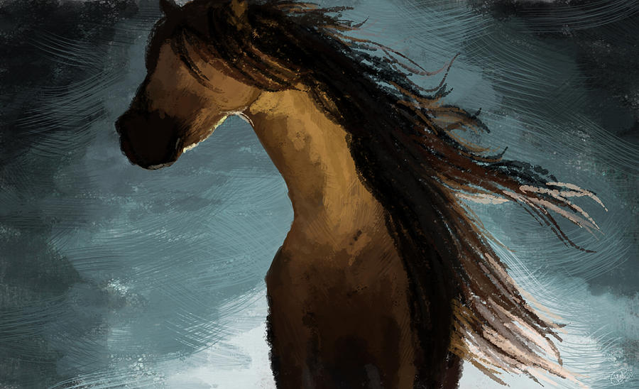 Horse Digital Art - Hypnotized by Kate Black
