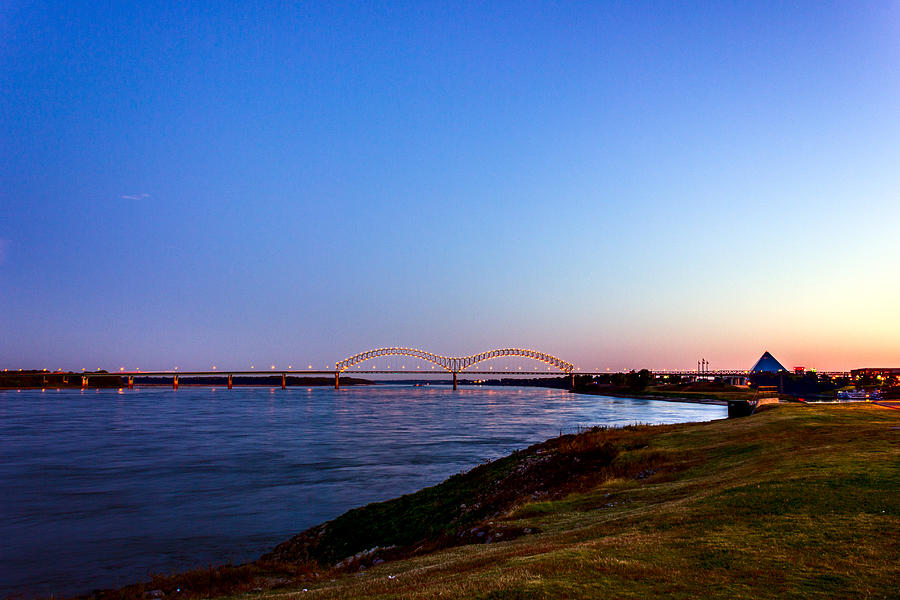 I-40 Bridge Across the Mighty Mississippi - Memphis - TN Photograph by Barry Jones