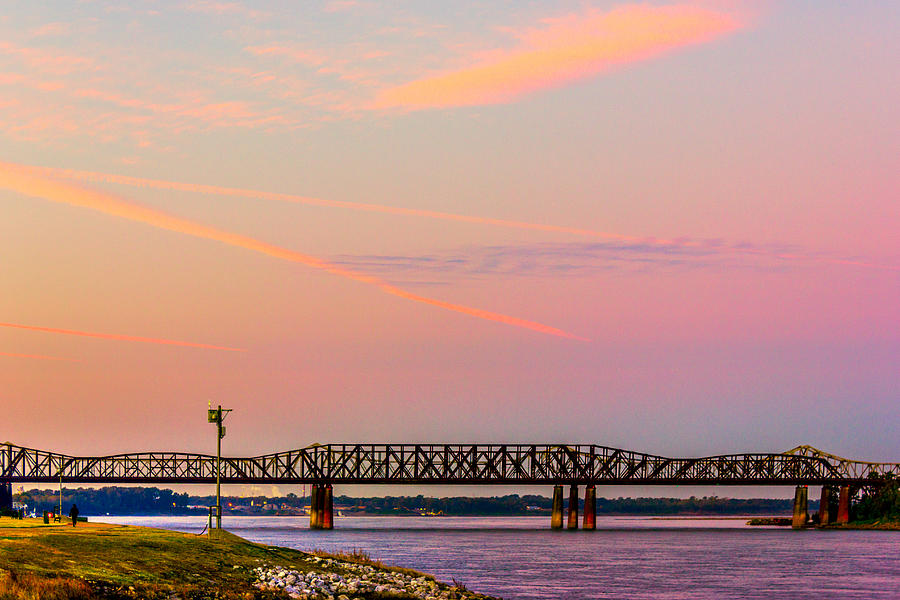 I-55 Bridge Over the Mississippi River - Memphis - TN Photograph by Barry Jones
