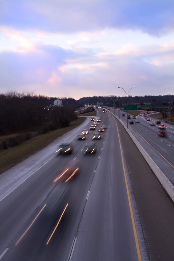 I-75 Knoxville at Dusk Photograph by Melinda Fawver