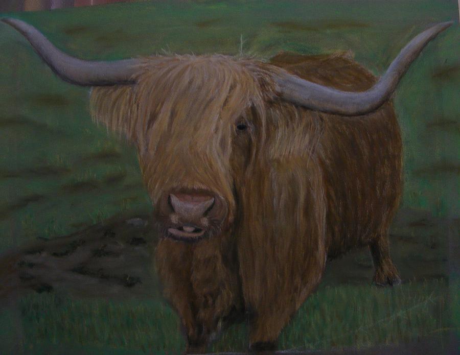 Cow Pastel - I Am A Beautiful Cow by Thomas McCaskie