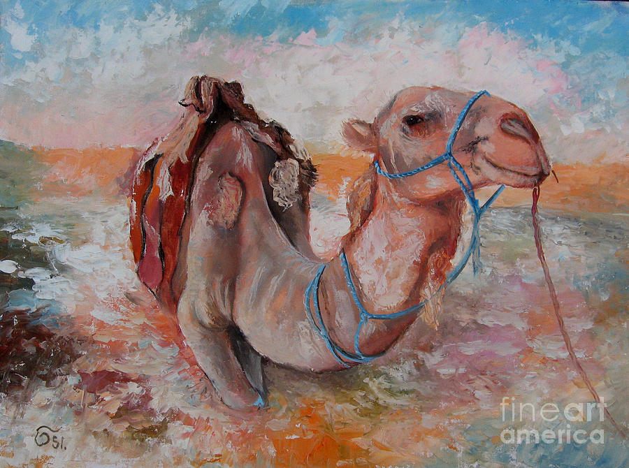 Deer Painting - I am a camel .... and I know it by Osi