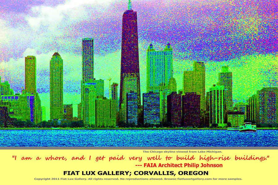 Chicago Skyline Digital Art - I Am a Whore by Michael Moore