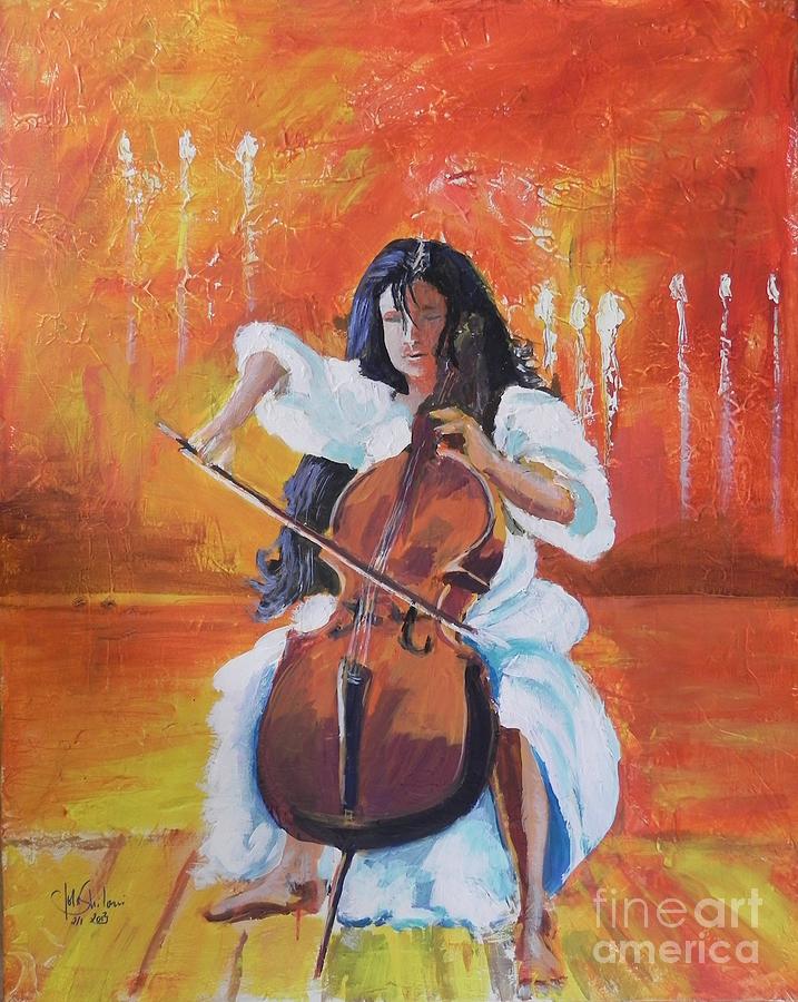 I am Dina Painting by Jolanta Shiloni