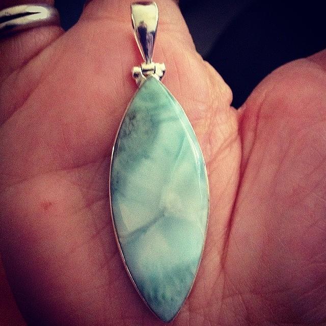 Sterling Photograph - I Am In Lurve!!! Oh This #larimar Baby by Robyn Padden