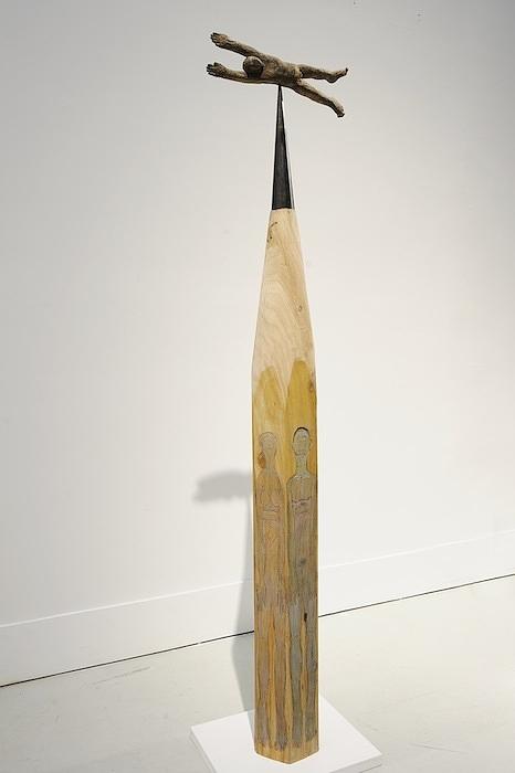 Pencil Sculpture - I am on the pencil by Darshana Prasad  Ranasinghe