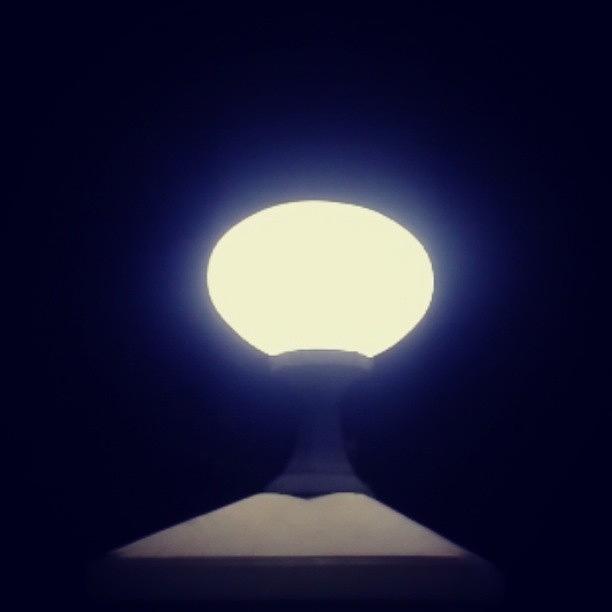 Fall Photograph - I Am The Light #lamp #love #light by Veronica Lopulalan