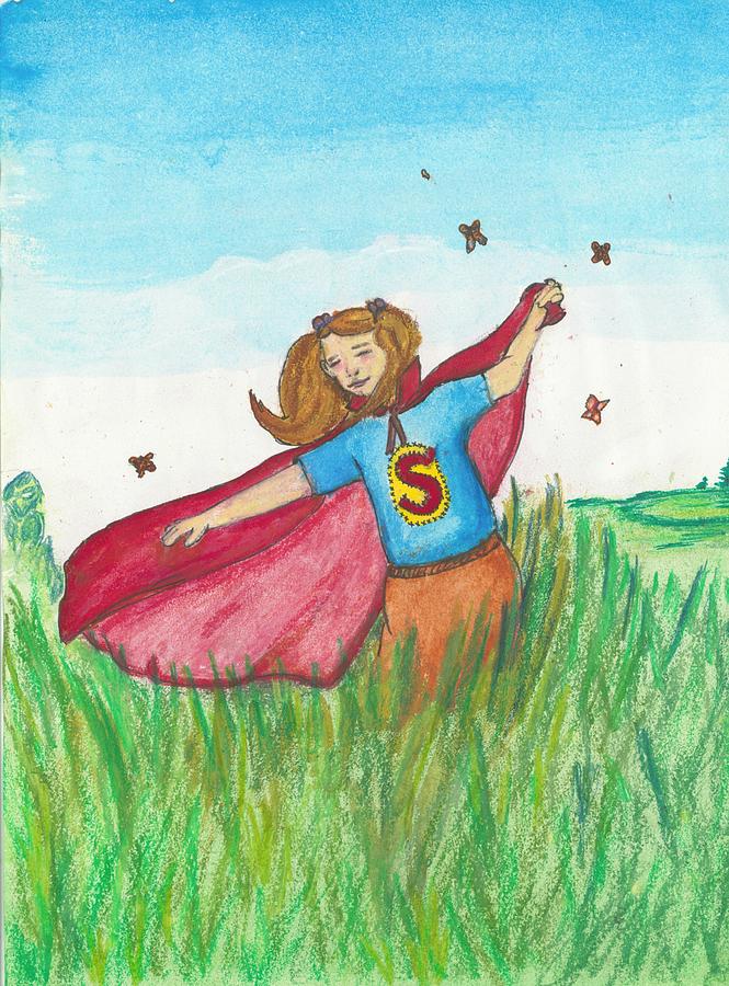 I believe i can fly : Illustration enfant en A4, A5, carte postale